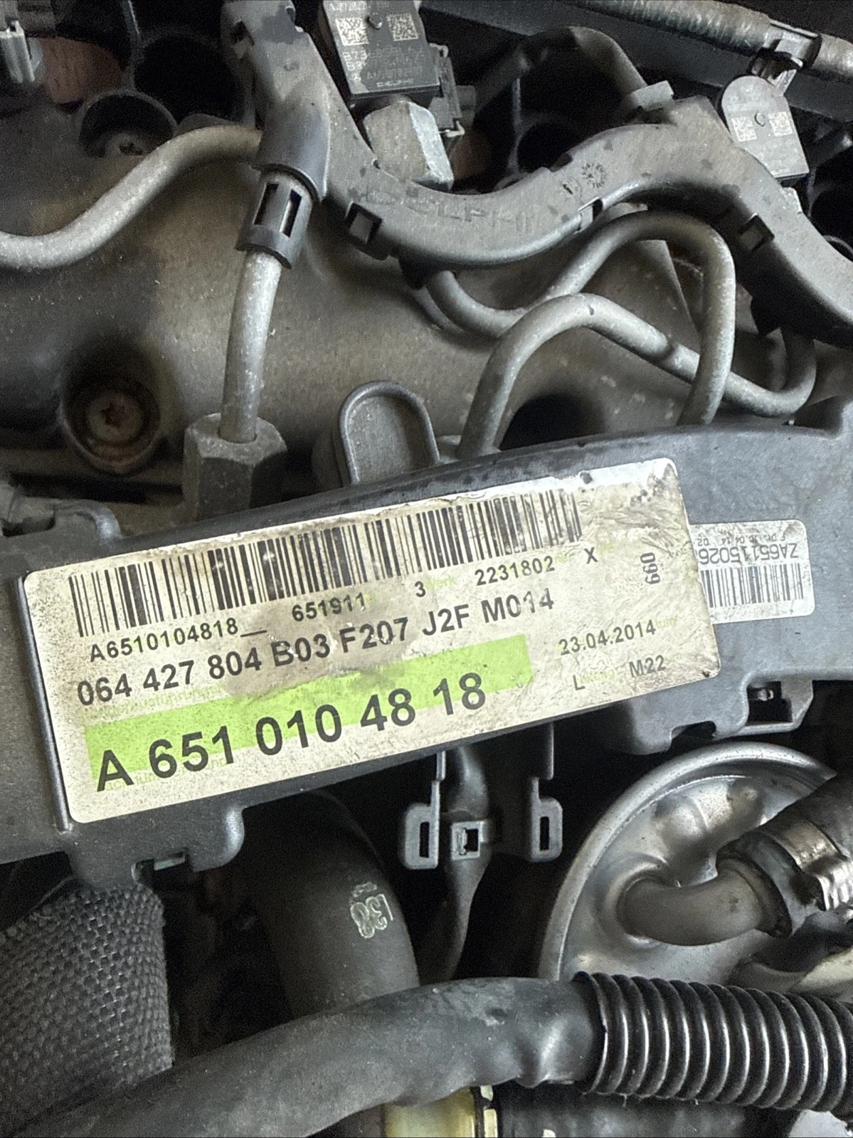 Motor MERCEDES E-KLASSE / C-KLASSE W204 2.1L Diesel OM651.911 – Bild 4